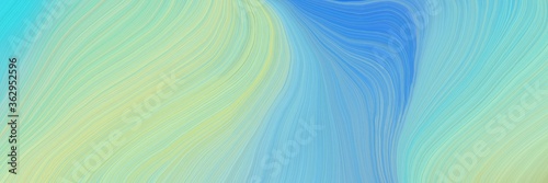 colorful and elegant vibrant abstract art waves graphic with modern waves background design with pastel blue, corn flower blue and pale golden rod color