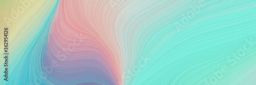 colorful and elegant vibrant artistic art design graphic with modern soft swirl waves background design with sky blue, pastel gray and aqua marine color © Eigens