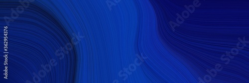 colorful and elegant vibrant background graphic with elegant curvy swirl waves background design with midnight blue  strong blue and very dark blue color