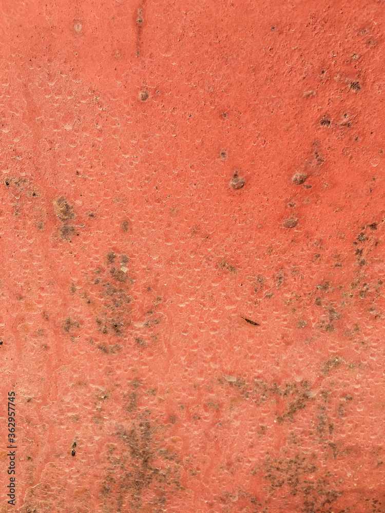 Fototapeta premium Zinc Metal Texture. Metal Grungy Red Painting.