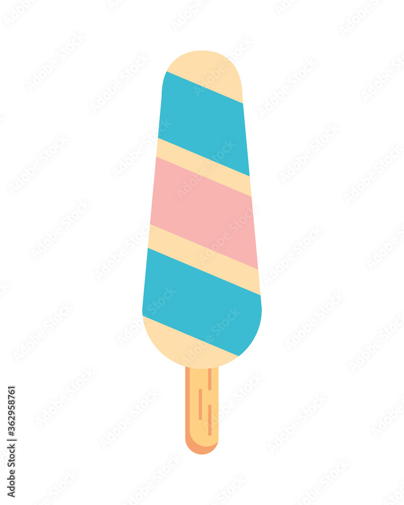 delicious ice cream in stick isolated icon delicious ice cream in stick isolated icon