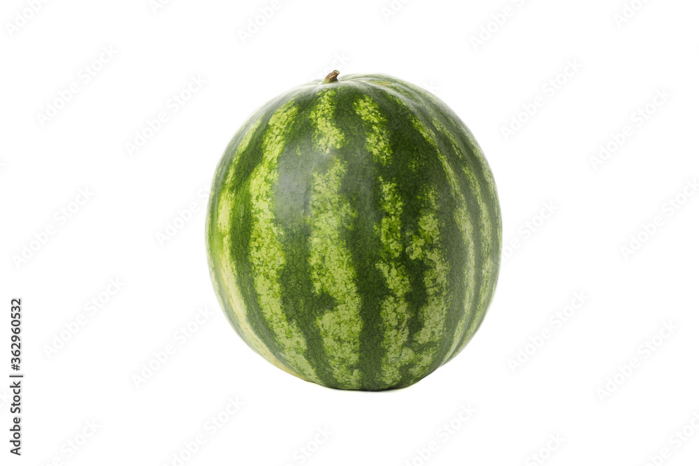 Fresh watermelon isolated on white background. Summer fruit Fresh watermelon isolated on white background. Summer fruit