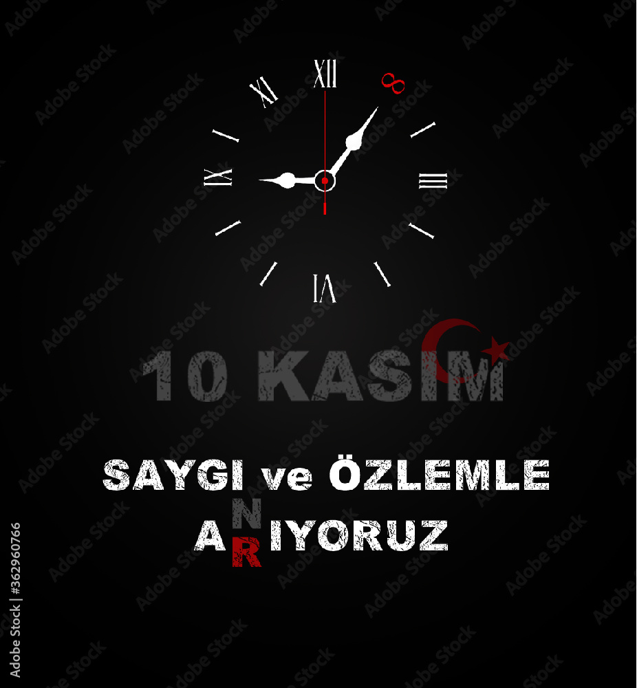 November 10 national mourning. Atatürk's death anniversary.