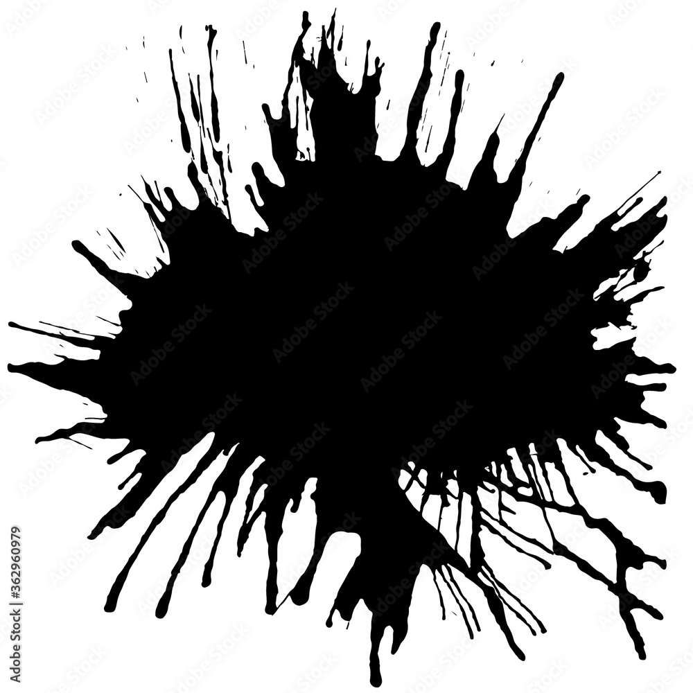 black ink blot