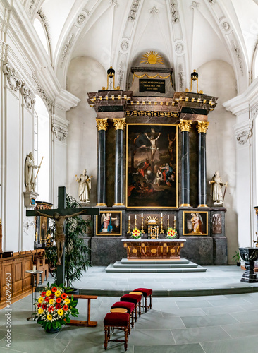 interior view of the church of Peter and Paul with the high altar photo