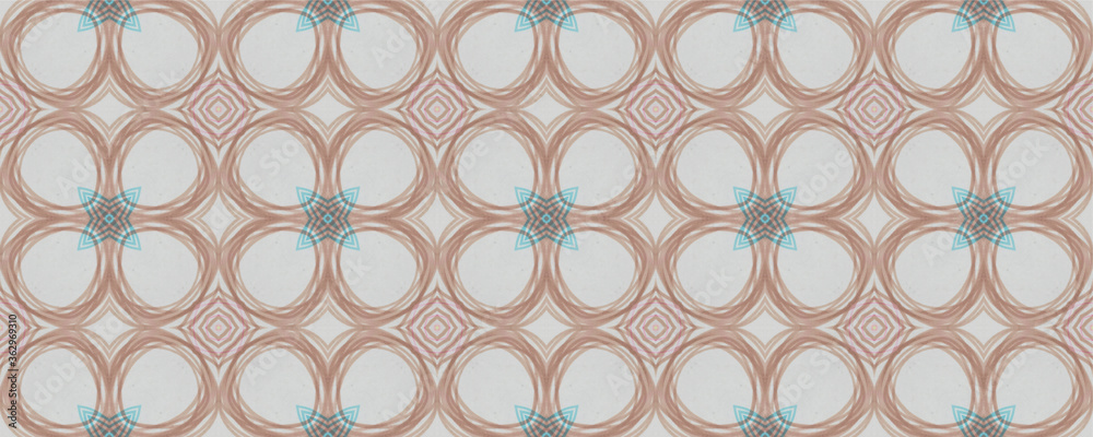 Fototapeta premium Hand Drawn Geometrical Pattern. Hand Autumn