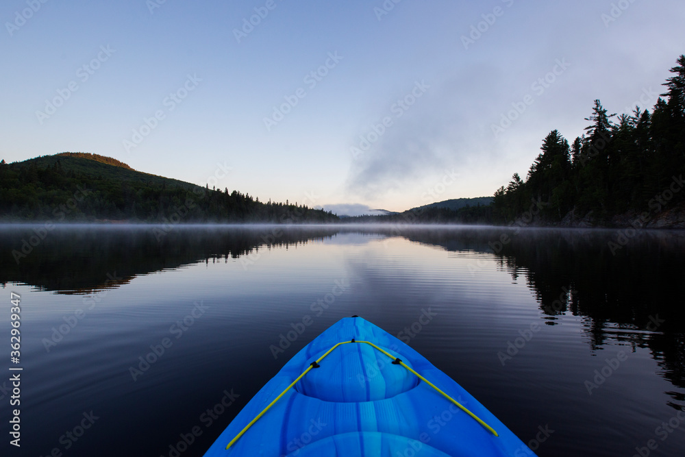 kayaking in mont tremblant national park, Canada kayaking in mont tremblant national park, Canada