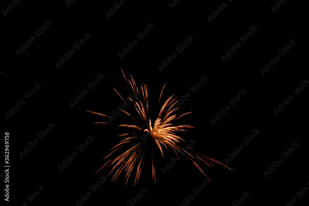Fireworks Display at Night on the Water Fireworks Display at Night on the Water