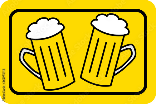 Bier Schild Prost