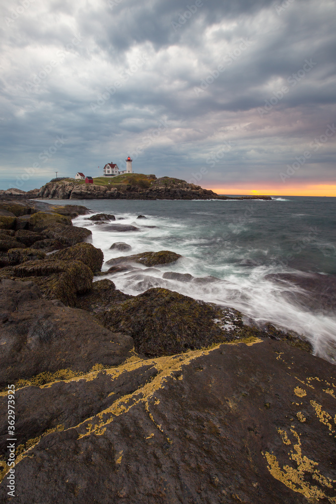 Cloudy afternoon at Nubble Lighthouse