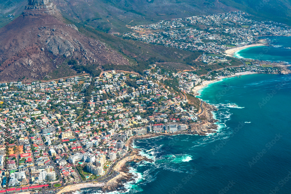 aerial view of Cape Town's stunning coastline