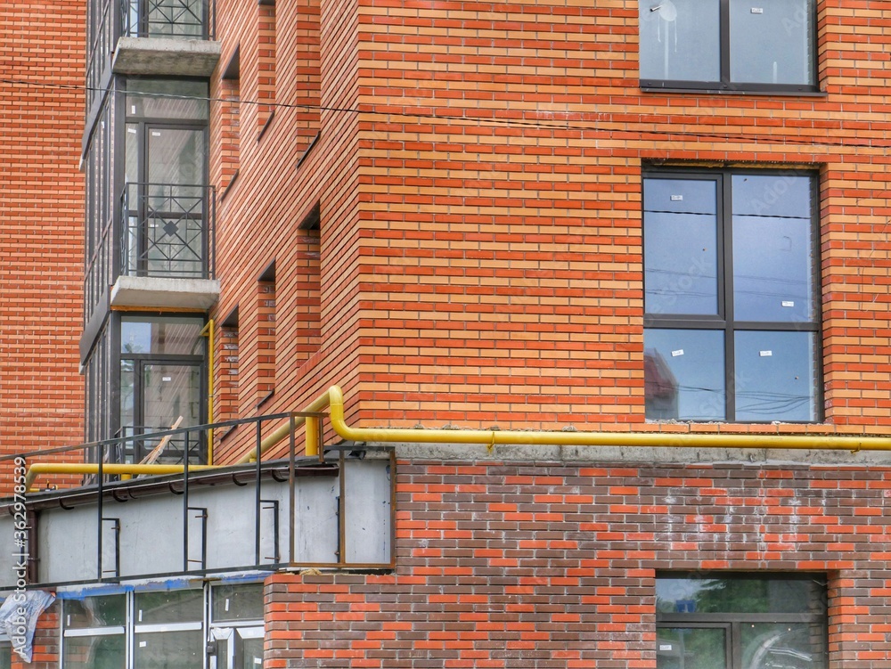 Naklejka premium old brick building