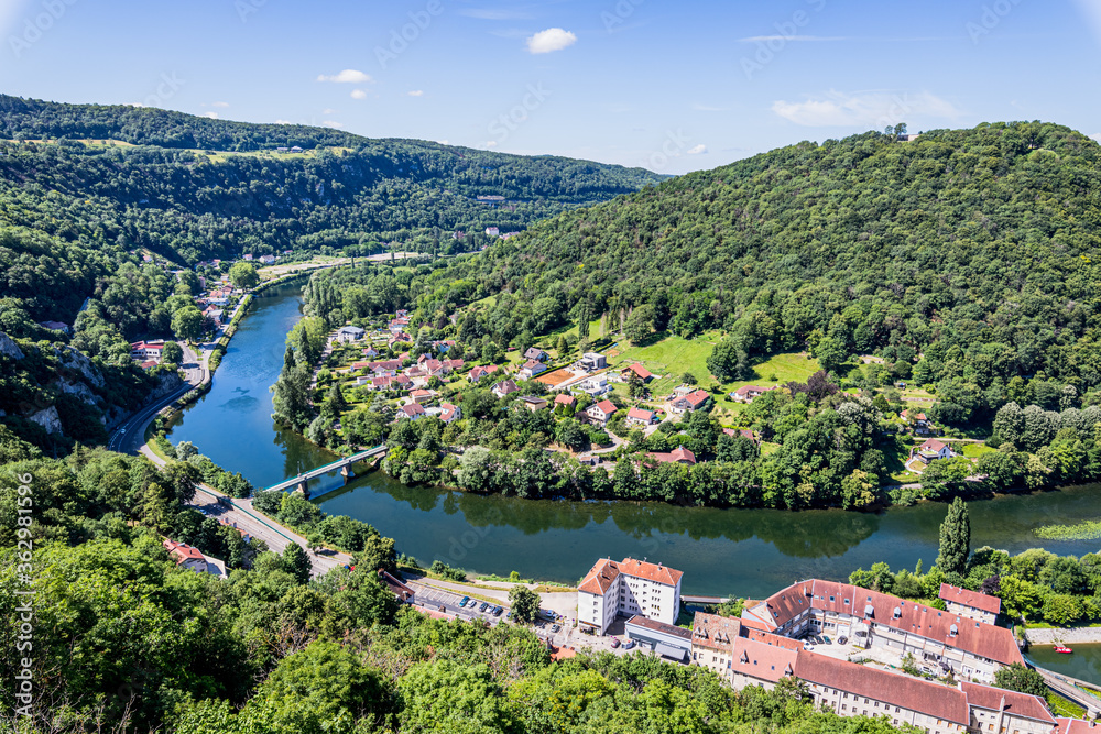 Vue sur Besançon depuis la Citadelle Vauban