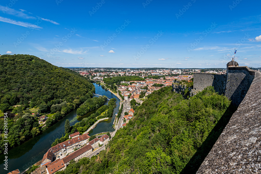 Vue sur Besançon depuis la Citadelle Vauban