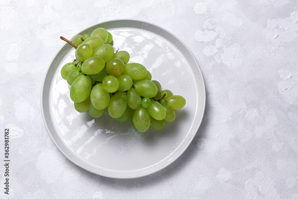 Fresh seasonal grapes in Plastic containers ready to eat To take away Fresh seasonal grapes in Plastic containers ready to eat To take away