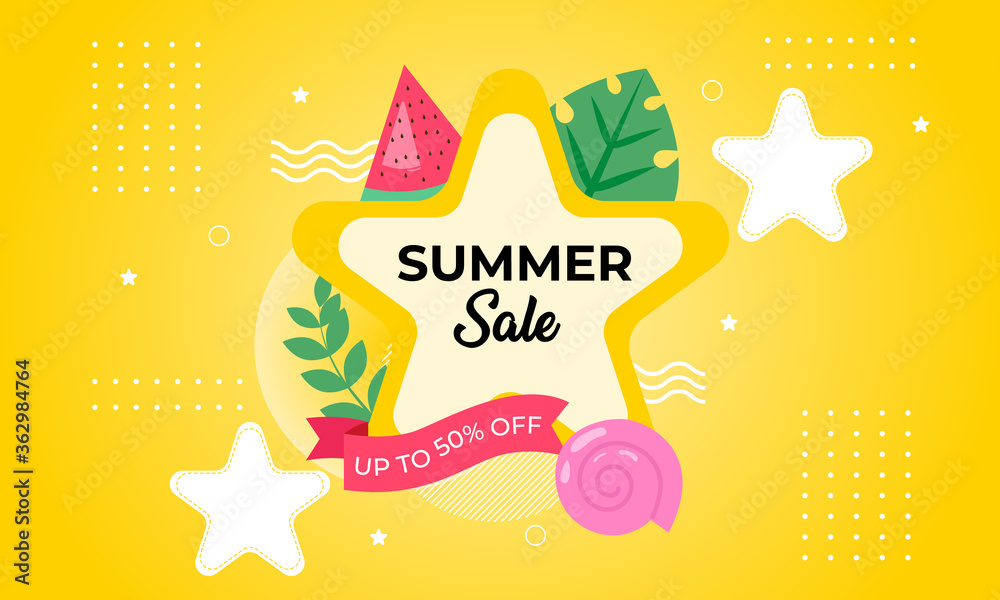 vector illustration of a Summer Sale