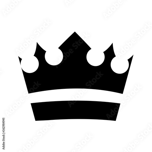 royal crown of duke silhouette style icon