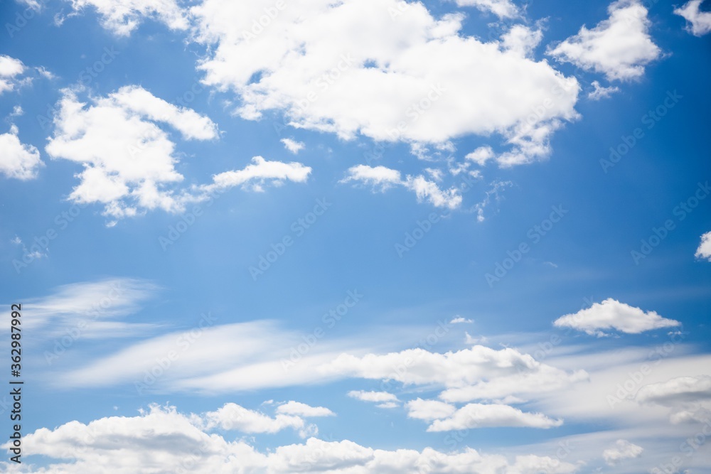 Cirrocumulus clouds in the blue sky background Cirrocumulus clouds in the blue sky background