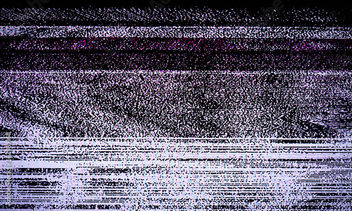 Glitch art scan line background. TV scan line monitor for old technology concept. Old damaged monitor line spots for aesthetic design.