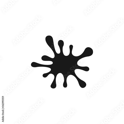 Splash icon flat vector illustration