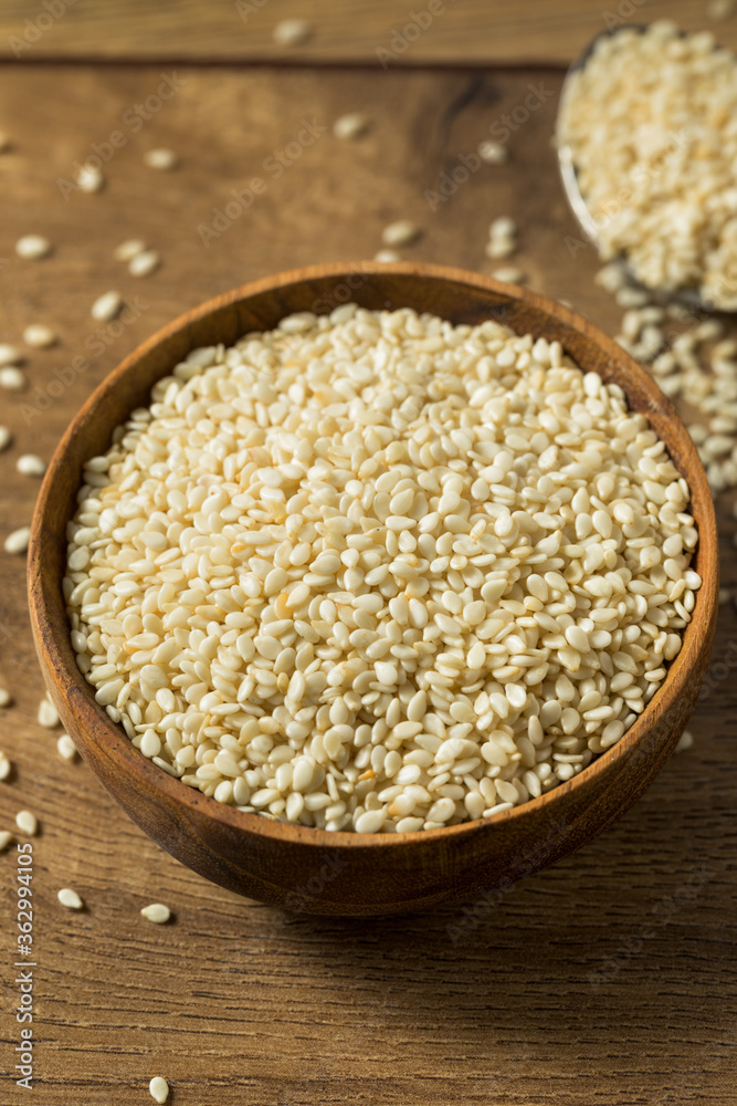 Raw Organic Dry White Sesame Seeds Raw Organic Dry White Sesame Seeds