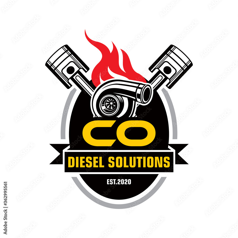 Diesel Solutions logo Stock Vector
