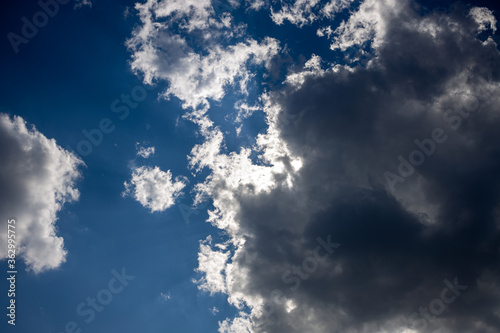 blue sky with clouds