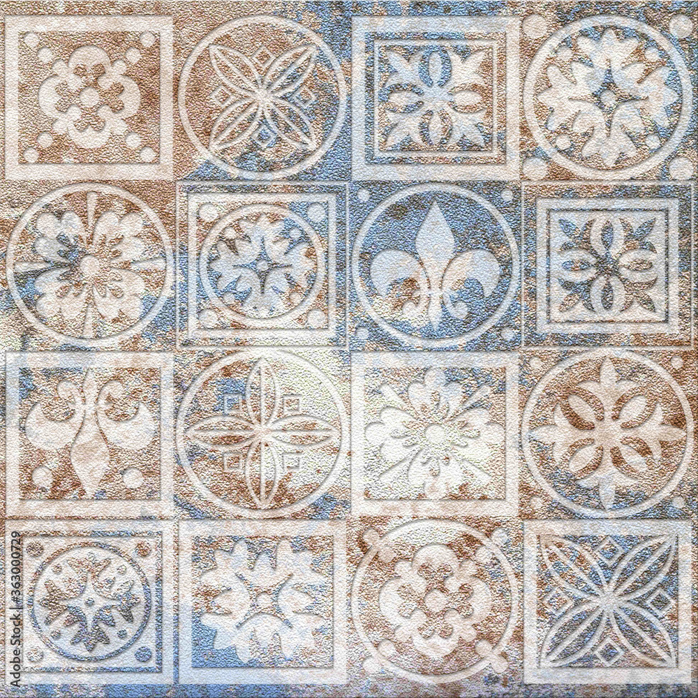 Digital tiles design ceramic wall tiles decoration