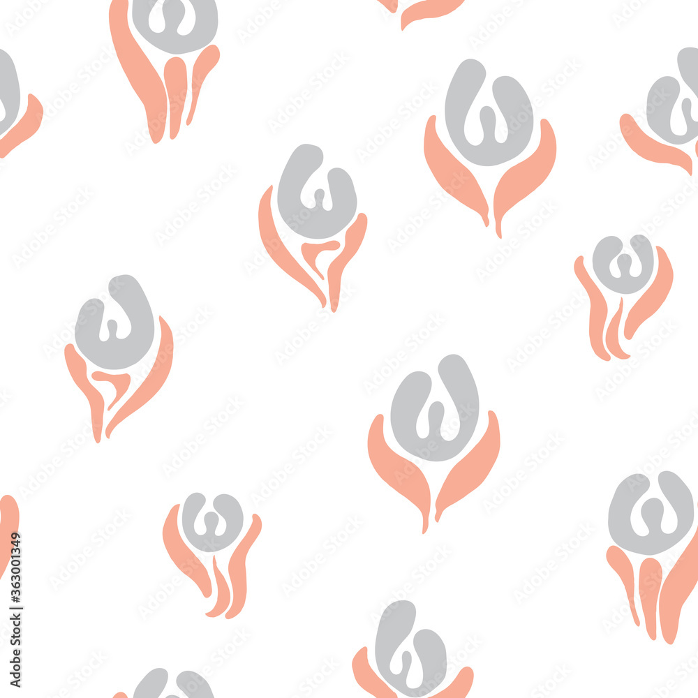 Tulips seamless pattern Tulips seamless pattern