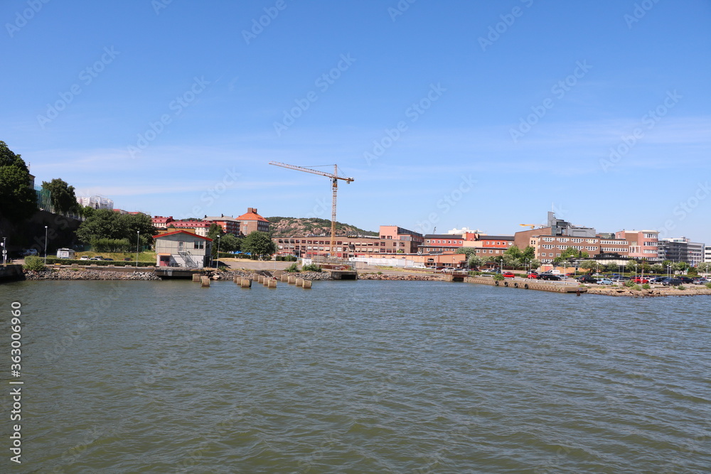 Fototapeta premium Göta älv in Gothenburg, Sweden Scandinavia