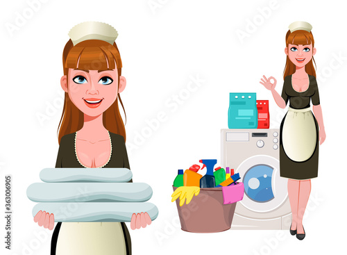 Maid, cleaning lady, cleaning woman