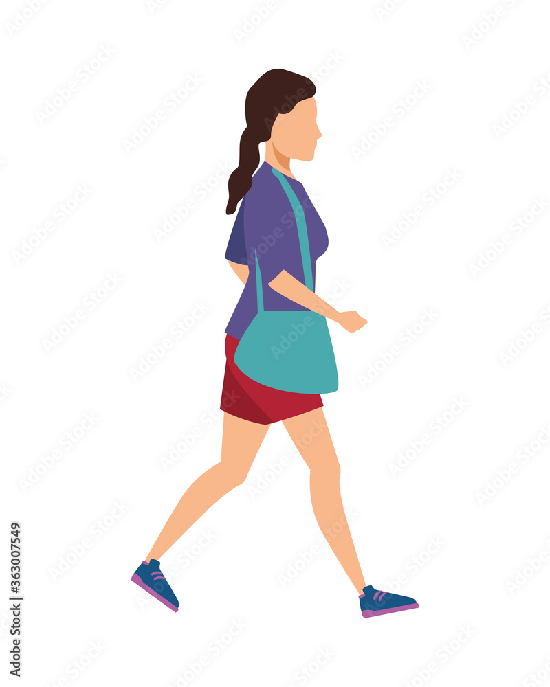 young woman casual avatar character young woman casual avatar character