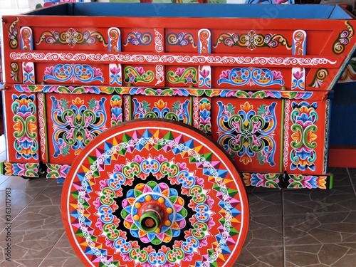 colorful detailed cart 