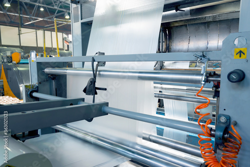 production of plastic packaging film