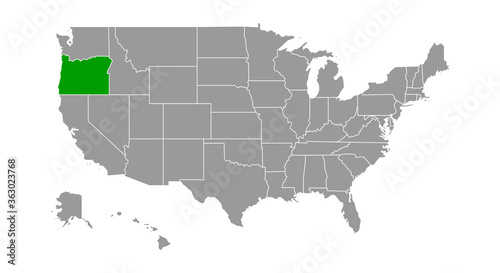 Oregon map