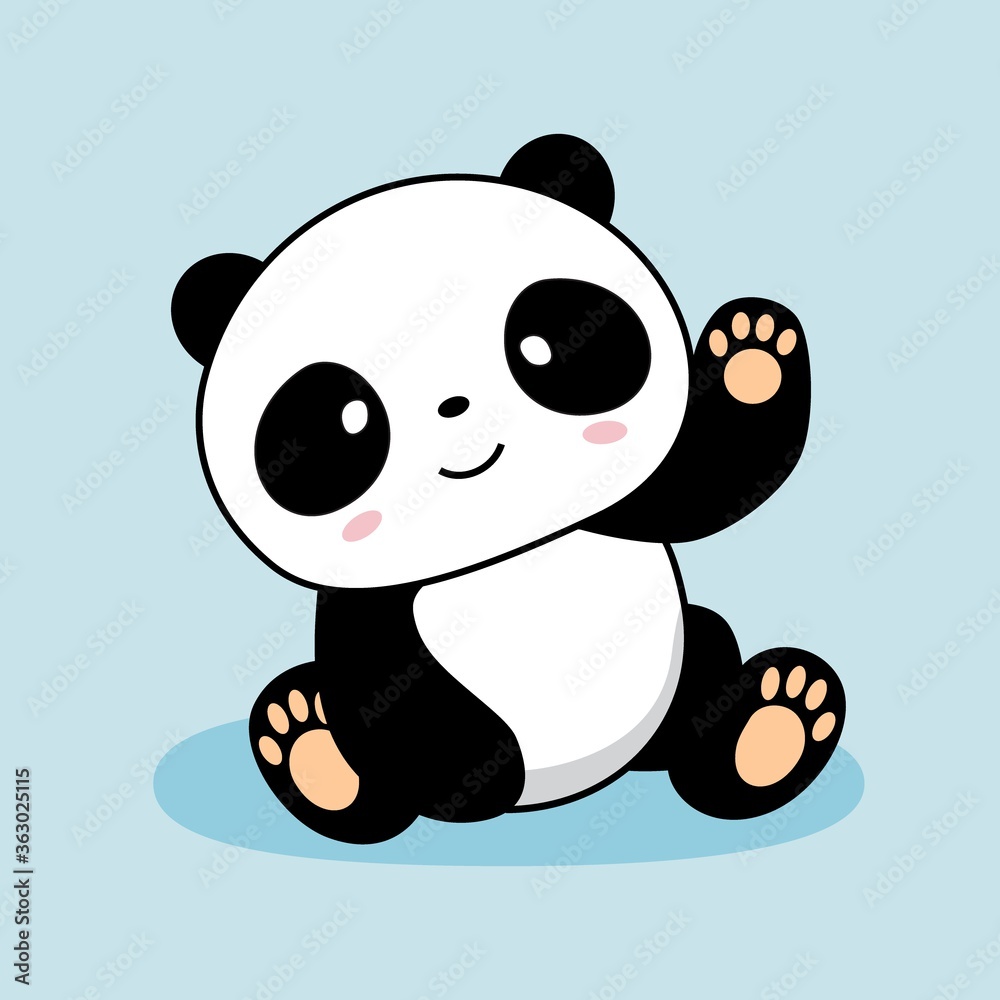 Panda Cartoon Cute Animals Illustration Panda Cartoon Cute Animals Illustration