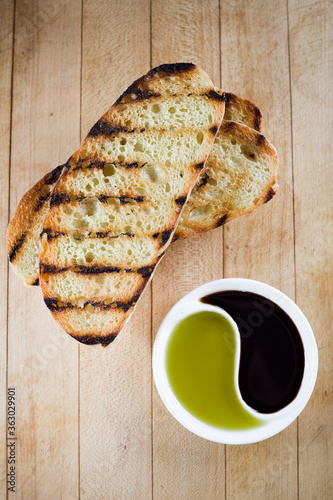 grilled bread 