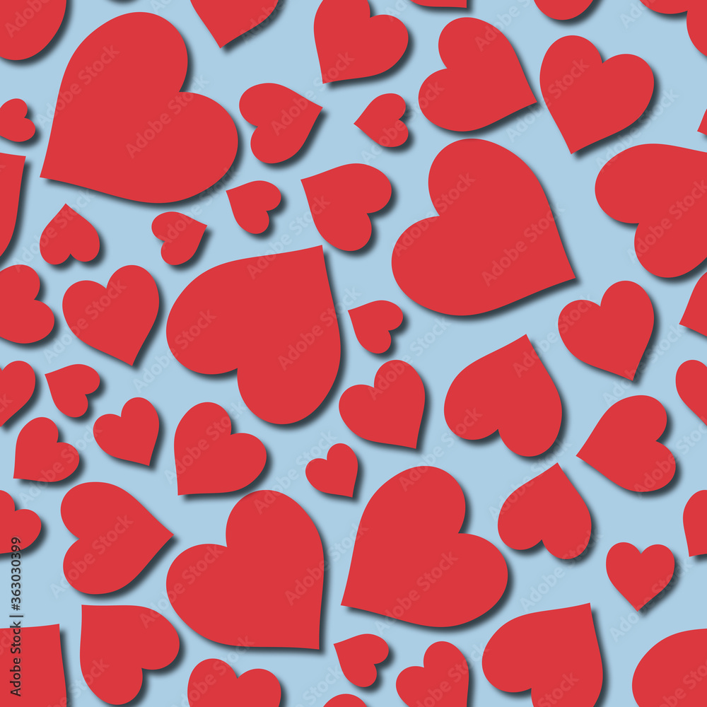 Love heart seamless repeat pattern background Love heart seamless repeat pattern background