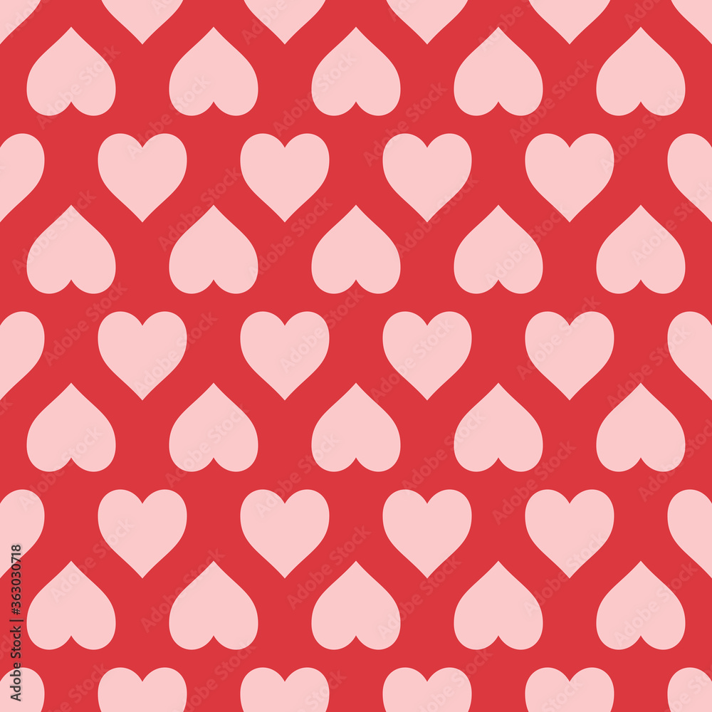 Love heart seamless repeat pattern background