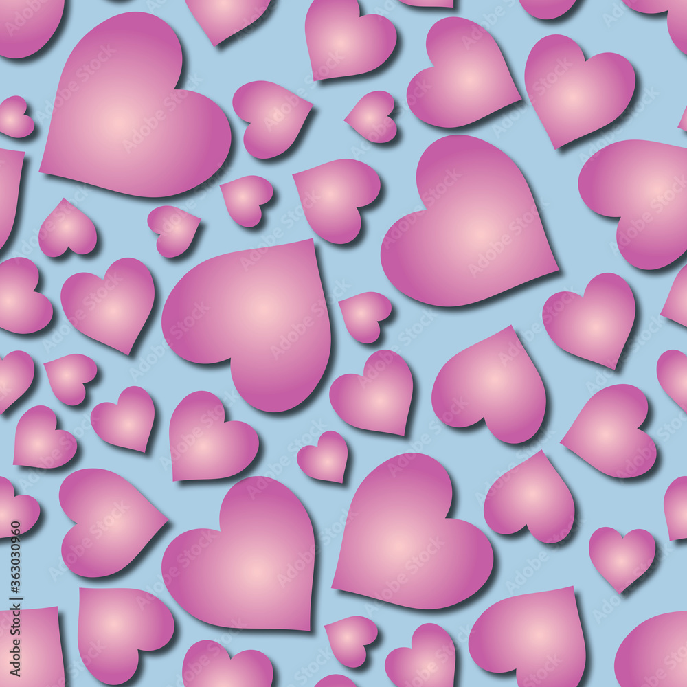Love heart seamless repeat pattern background Love heart seamless repeat pattern background