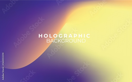 Abstract gradient holographic background. Minimal modern design. Landing page template. Premium vector illustration. Eps 10