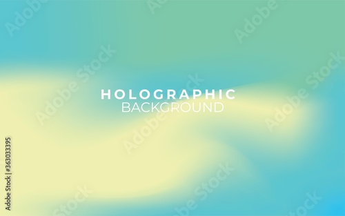 Abstract gradient holographic background. Minimal modern design. Landing page template. Premium vector illustration. Eps 10