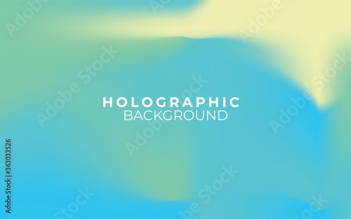 Abstract gradient holographic background. Minimal modern design. Landing page template. Premium vector illustration. Eps 10
