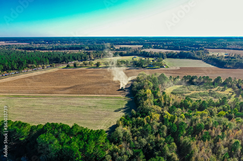 Beautiful Aerial  Drone Photo Of Farm Land © FRANKLIN