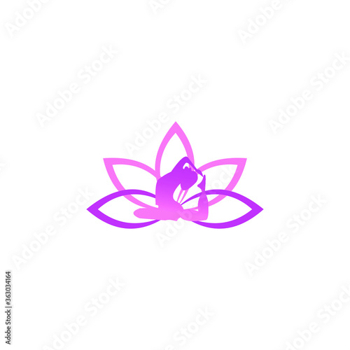 illustration logo yoga international vector templet