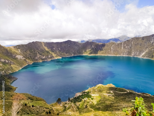 Lake in the mountains in Equador 
