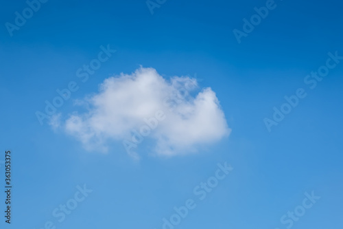 Blue sky with white clouds.