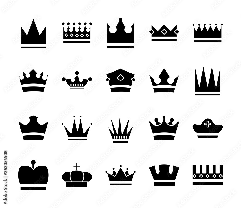 bundle of crowns royal set icons