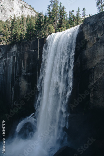 waterfall in yosemite