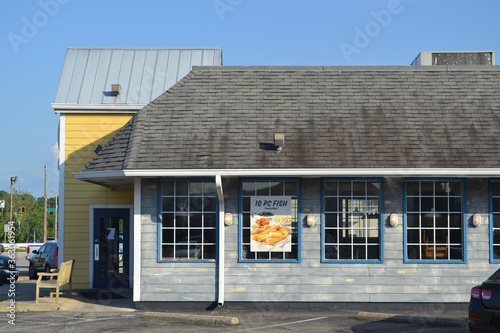 A Fish Restaurant Shop - Side View